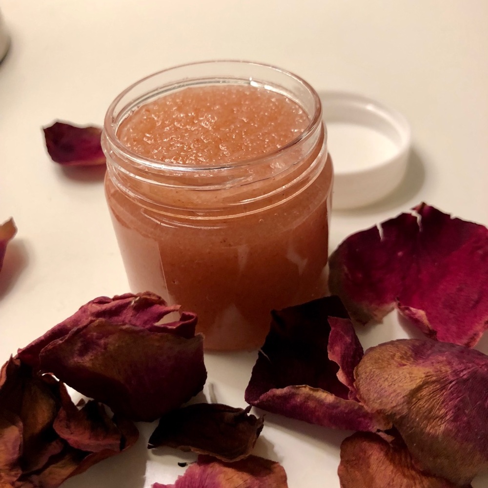 Organic “Pink Lemonade” Lip Scrub